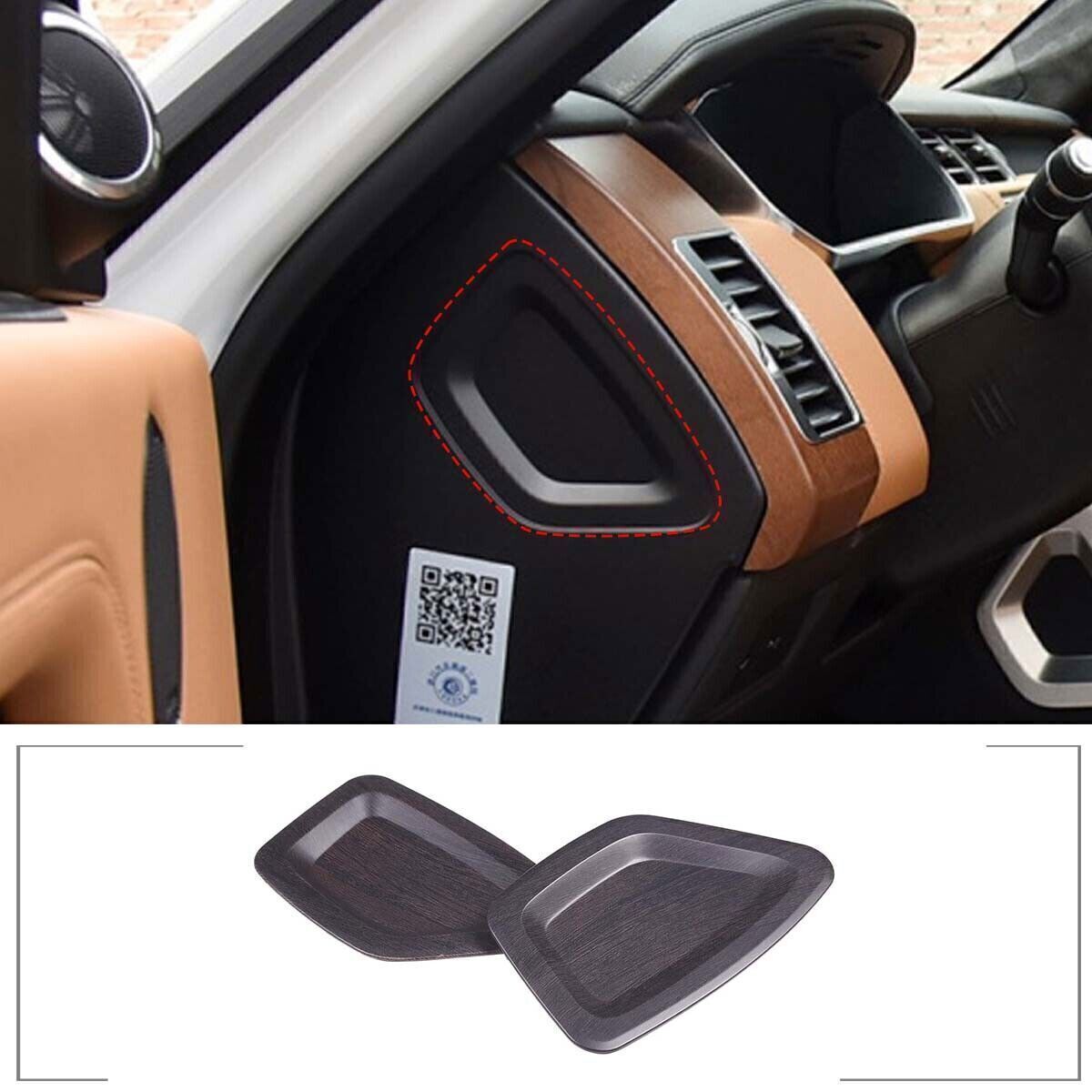 2P for Range Rover L405 14-22 Wood Grain Console Dashboard Both Side Cover Trims