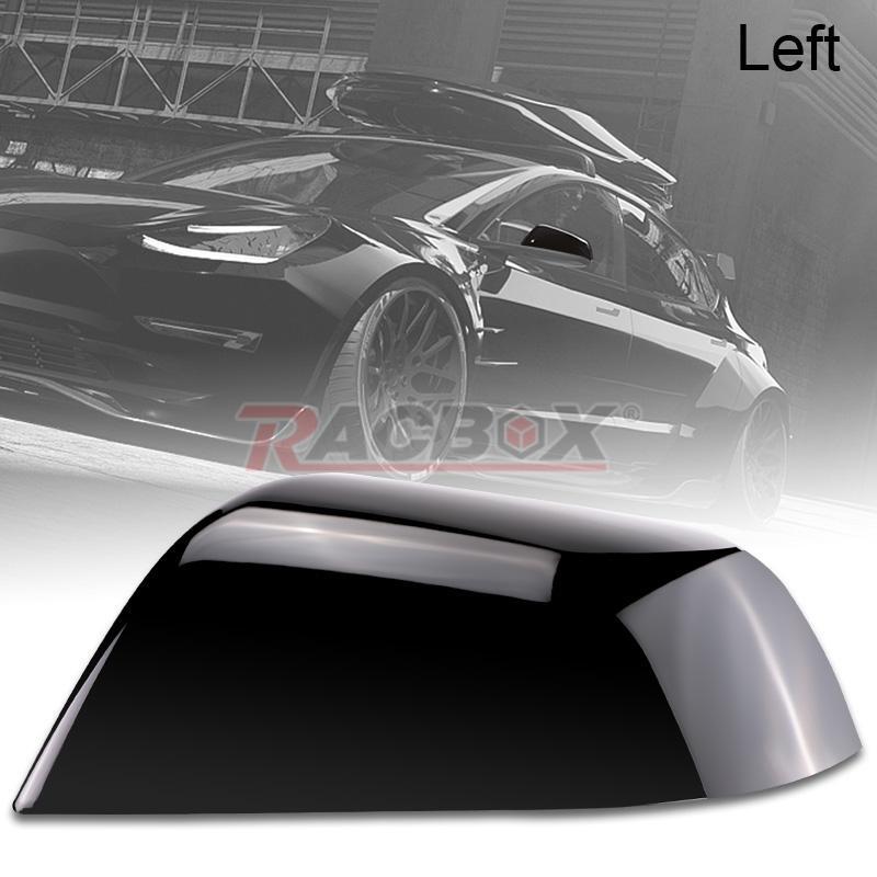 Left Side Mirror Cover Cap for Tesla Model 3 2017 2018 2019 2020 2021 2022 Black