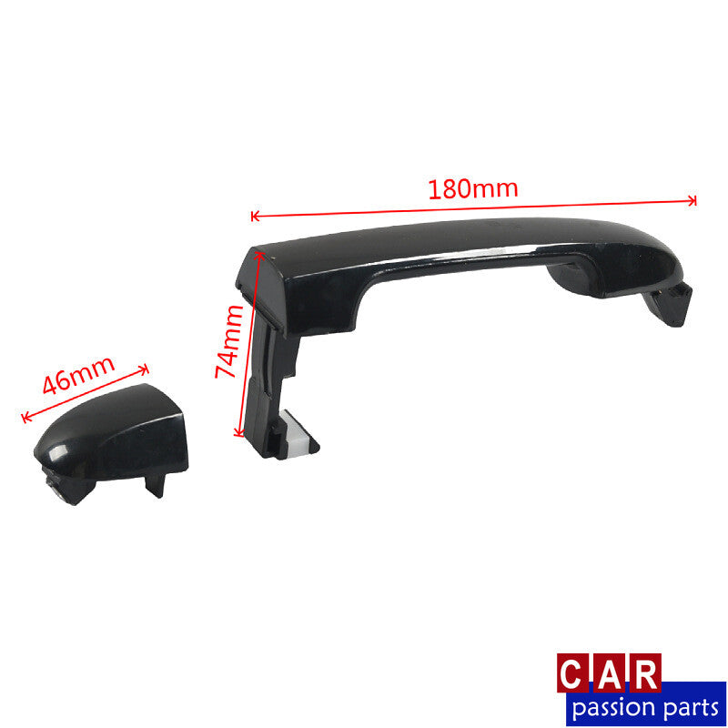 Suitable for modern exterior door handles, Primed, front right passenger side