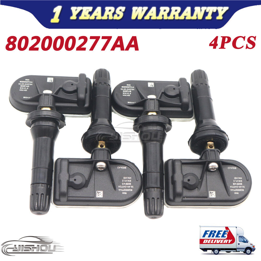 4PCS TPMS Tire Pressure Sensor For EXEED STERRA ET for ES LX C-DM 802000277AA 433MHz