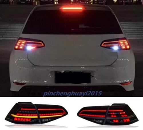 1. Dual-smoke black LED taillights suitable for Volkswagen for Golf MK7 MK7.5 2014-2017
