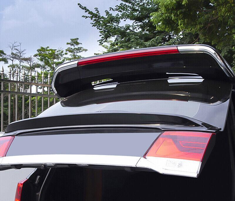 Black Rear Trunk Spoiler Wing Flap With Lights for Toyota for Land Cruiser 2008-2021
