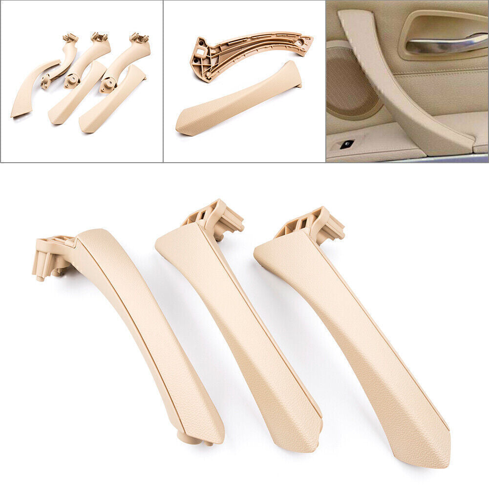Fit for BMW E90 3-Series Sedan, Wagon 3x Car Beige Door Panel Handle Pull Trim Cover