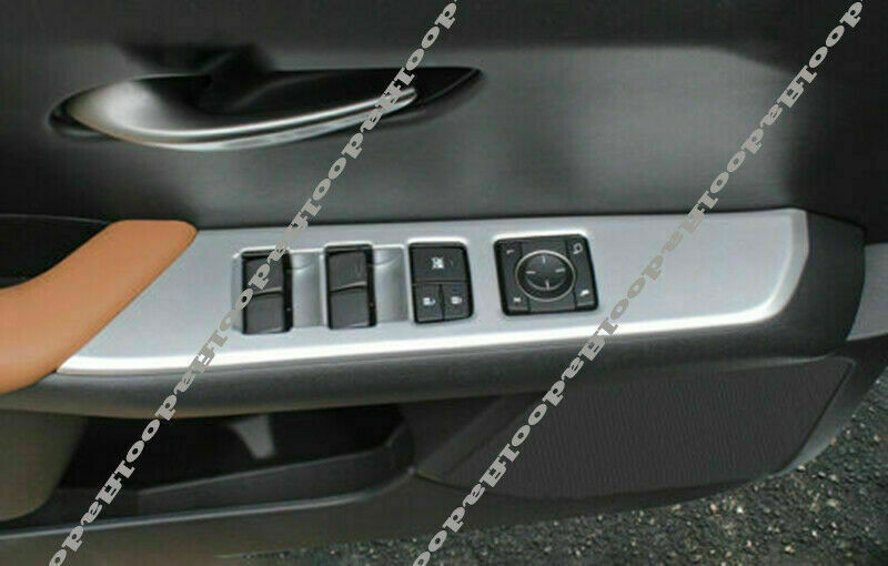 4P for Lexus UX200 250h 2019-2022 Silver Car window lift panel switch cover trim
