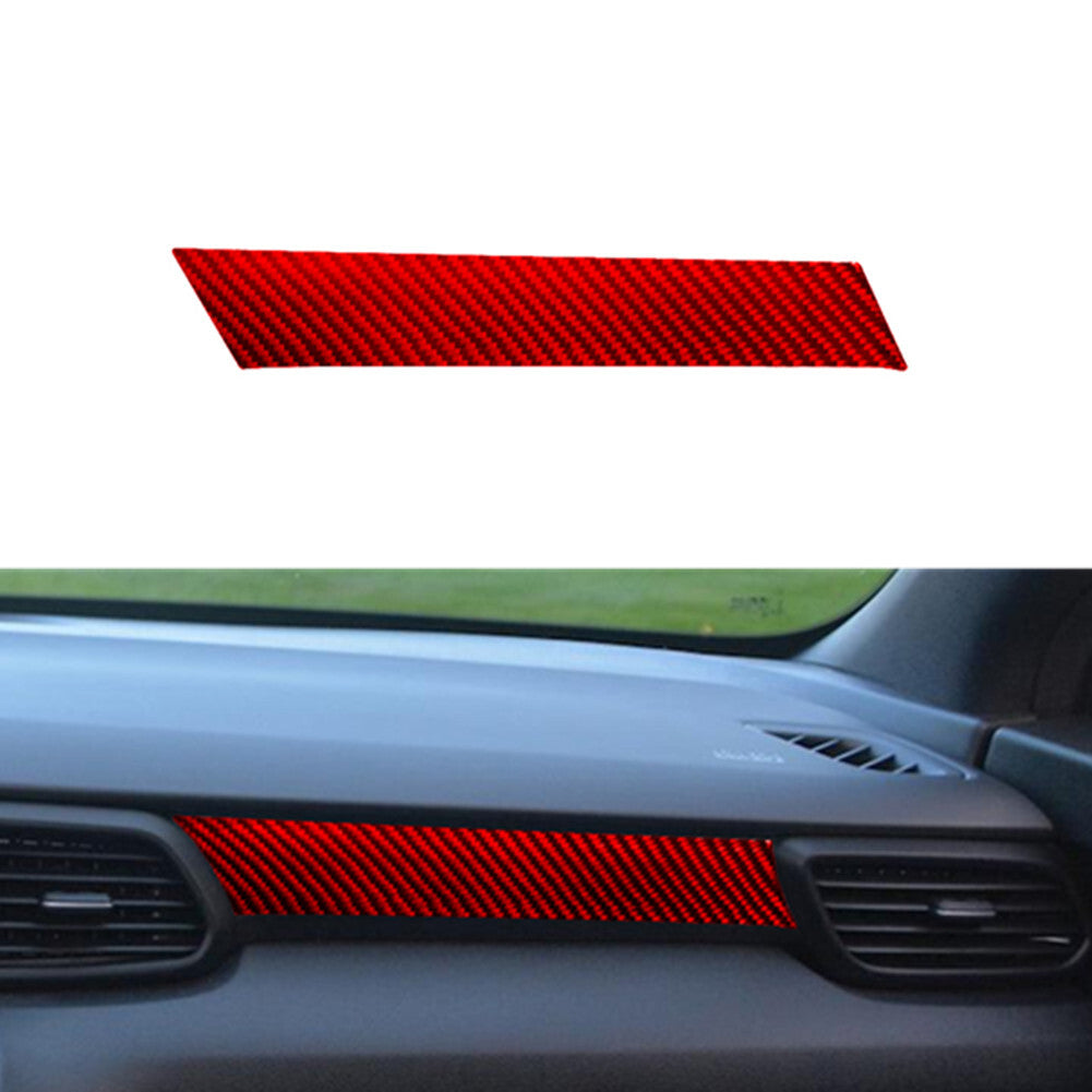 Red Carbon Fiber Passenger Dashboard Cover Trim for Hyundai for Veloster JS 2019-22