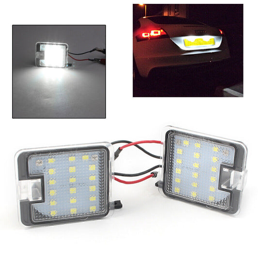 2x Rear License Plate Lights White Fit for Ford S-MAX C-MAX Kuga Mondeo