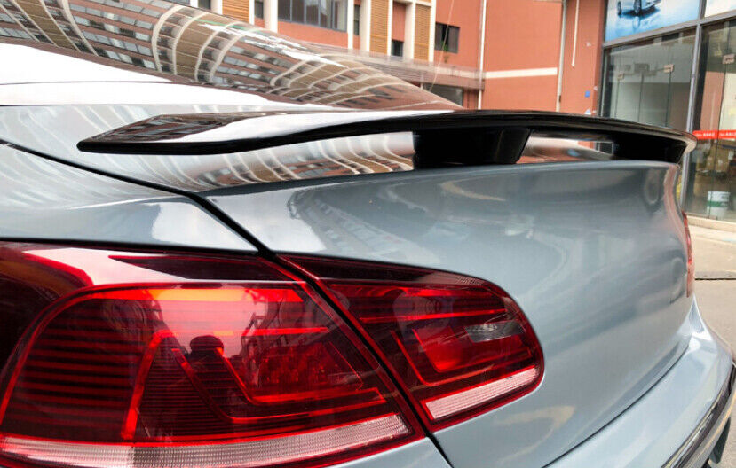 1PCS Fit for Volkswagen CC 2012-17 Wing Flap Rear Trunk Spoiler Bright Black