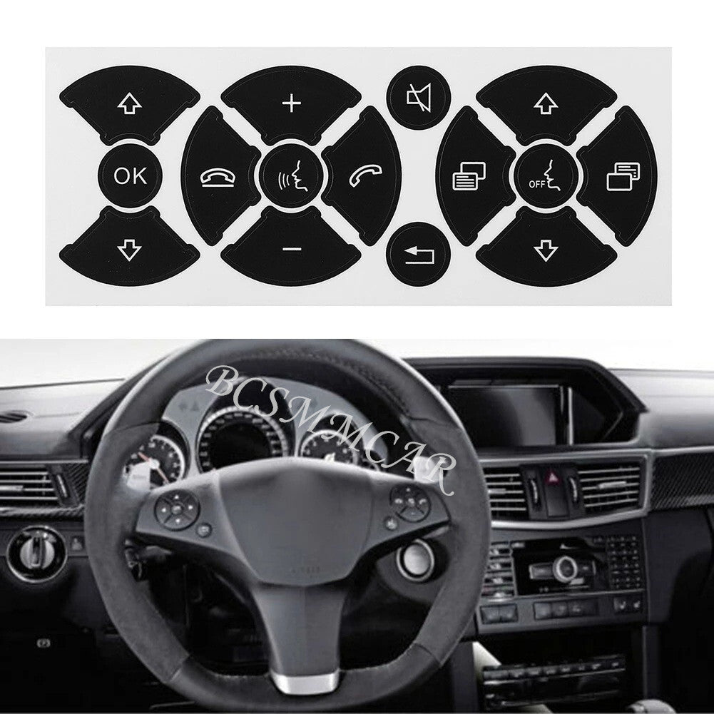 Car Button Sticker For Steering Wheel Repair Fit for Mercedes for Benz C180 2013