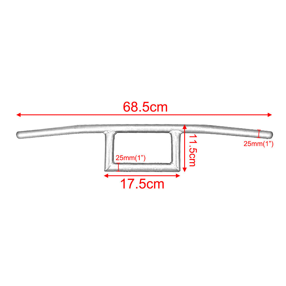 1-inch 25mm motorcycle tow Z-Bar pullback handlebars for Bobber for Suzuki for Honda Chrome
