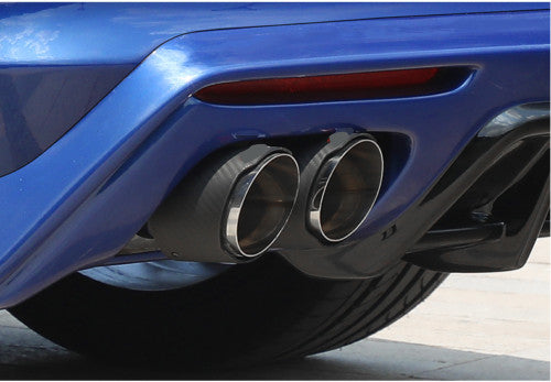 for Cadillac CT5 2019-20 Carbon Fiber Steel Rear Tail Exhaust Muffler Tip Pipe2