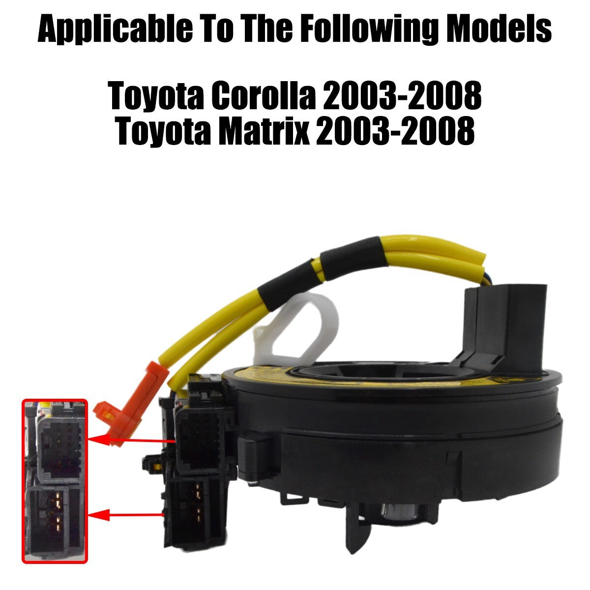 Clock spring 84306-02110 compatible with 2003-2008 for Toyota for Corolla matrix.