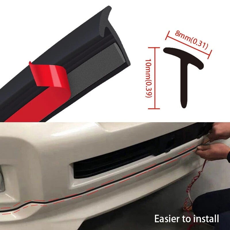 16.5ft for Dodge T Shape Rubber Car Weather Seal Strip Door Edge Moulding Trim