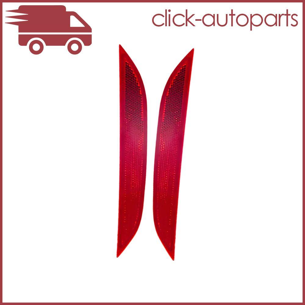 Pair Rear Side Bumper Reflector Left+Right Red For M5 F90 2018-2023 Replacement