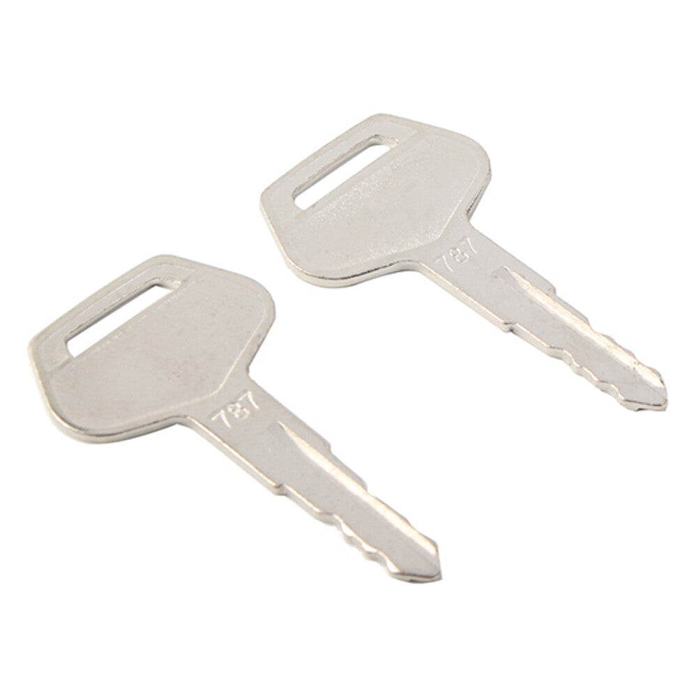2pcs Ignition Keys Metal For Komatsu Excavator Dozer Loader 787 TR261434 Auto