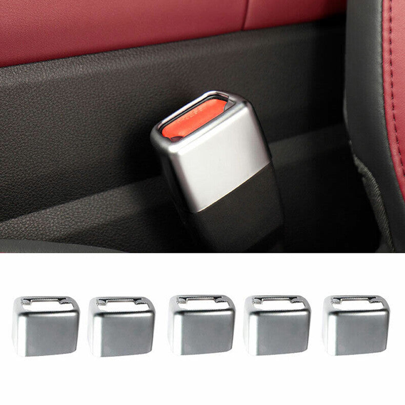 for Lexus NX 250 350 450h 2022-2024 Silver Interior for Seat Belt Buckle Cover Trim