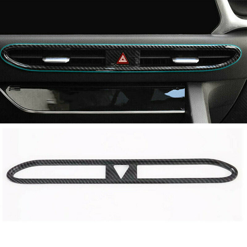 Carbon Fiber Center Air Outlet Vent Cover Trim Fit for Hyundai Sonata 2020-2022