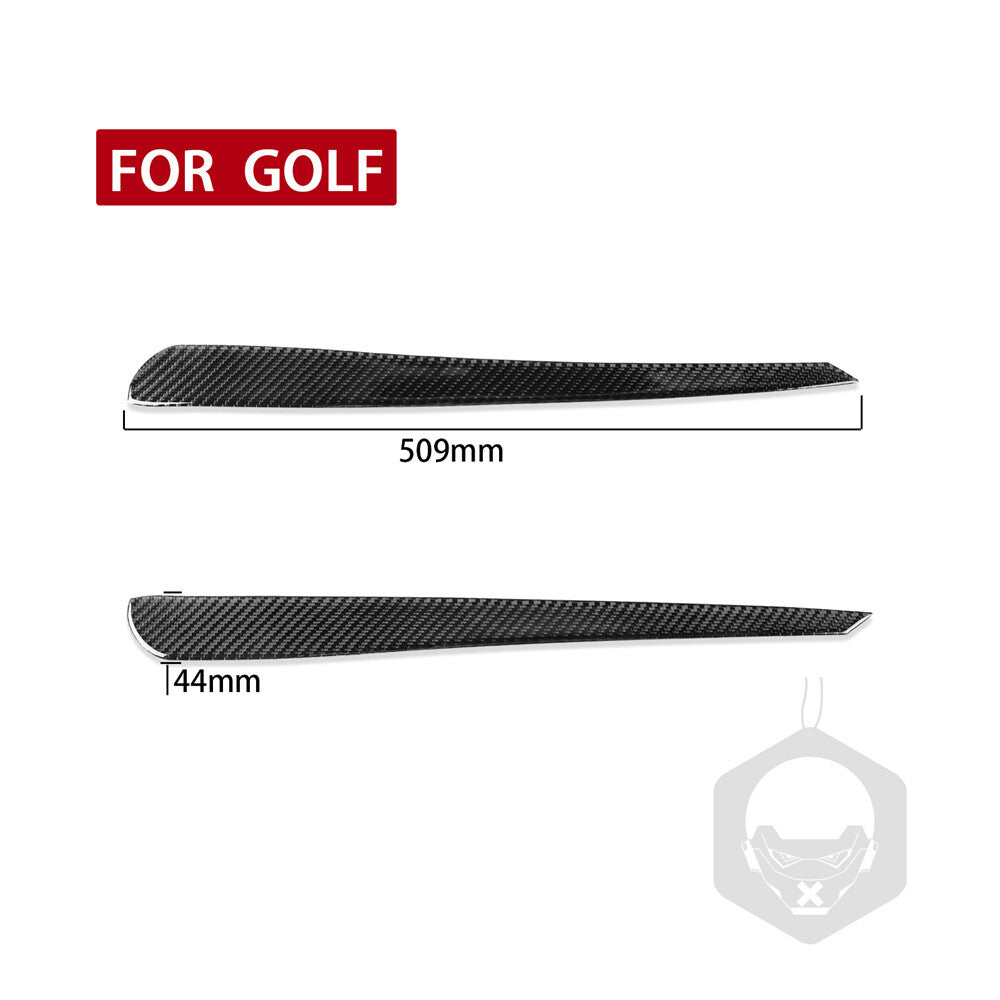 Carbon Fiber Front Headlight Eyelids Eyebrow Trim for VW for Golf 6 VI MK6 2009-2012