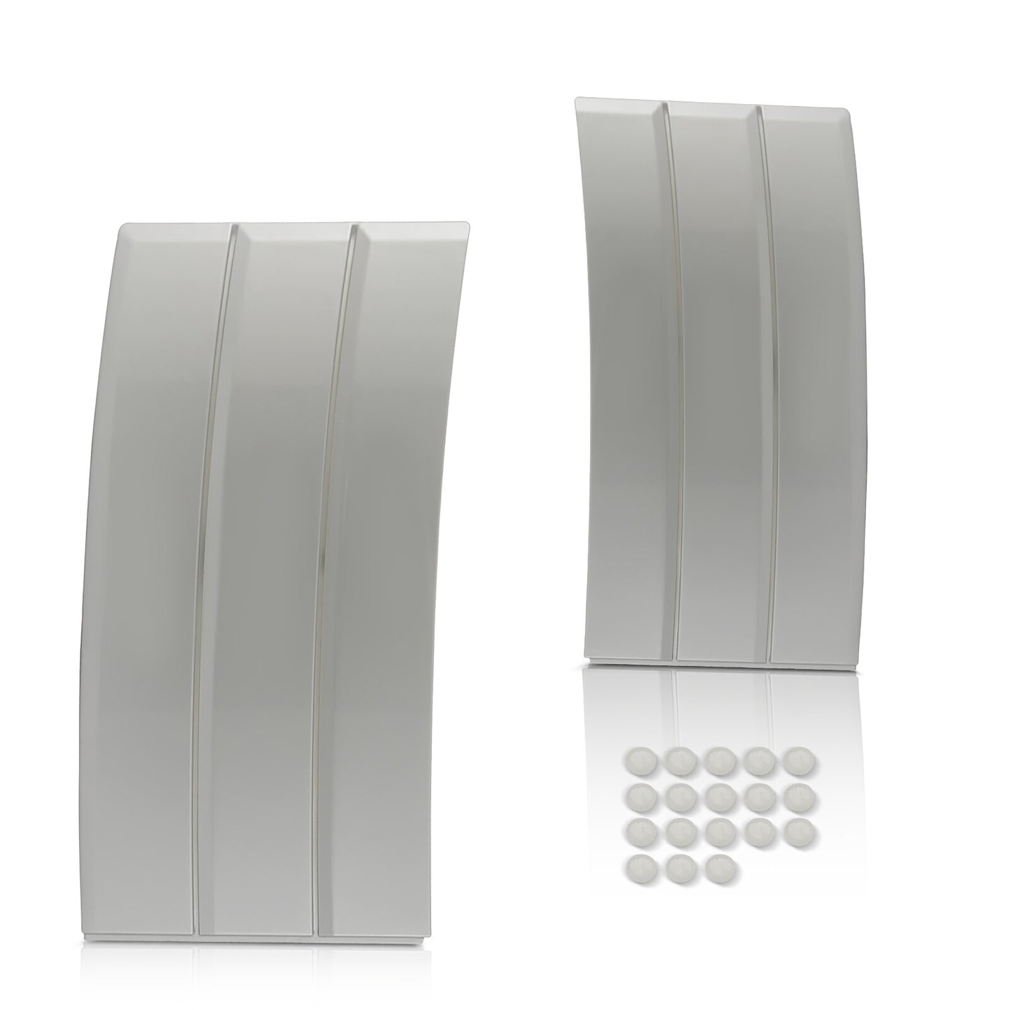 Silver door side fender ventilation grille trim cover for Range Rover L405 2013 - 2021