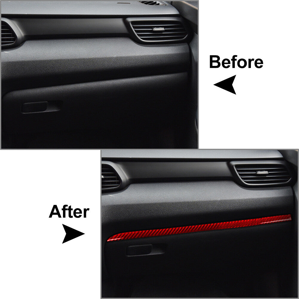 Glove Box Panel Cover Trim Strip for Hyundai for Veloster JS N 2019-2023 Red