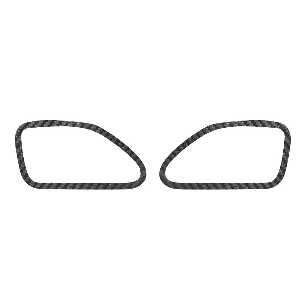 2Pcs Carbon Fiber Dashboard Air Vent Outlet Cover Trim for Chrysler 200 Sedan