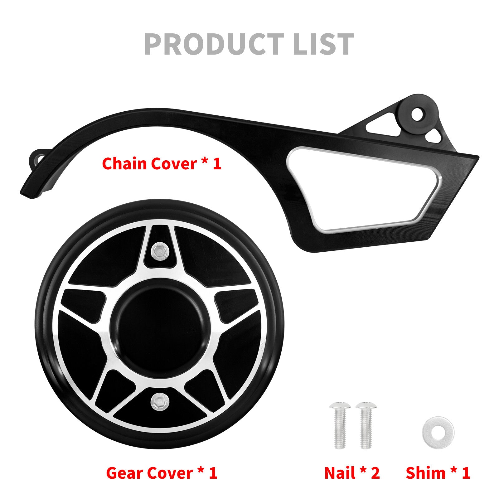 Black Side Sprocket Pulley Engine Cover for Harley Sportster S RH1250S 2021-2023
