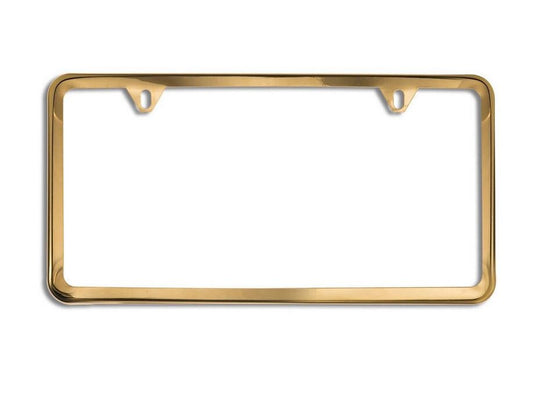 1 piece car license plate frame cover cap rear boot trunk gold suitable for Audi