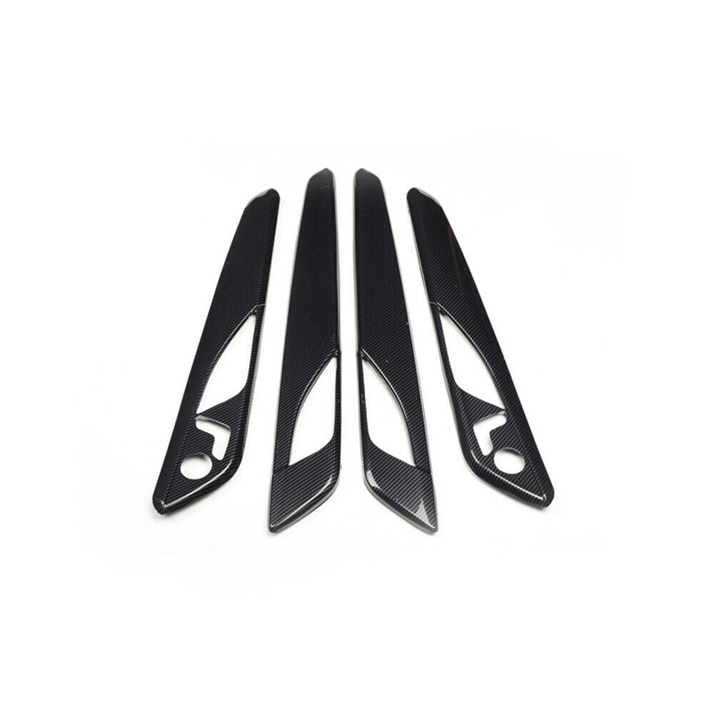 Car Interior Door Armrest Panel Trim Fit for Cadillac CT6 2016-2020 Carbon Fiber