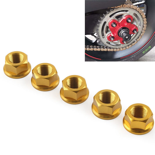 Kettenradmuttern M10 for Ducati Hypermotard 796 950 Hyperstrada 821 939 Gold
