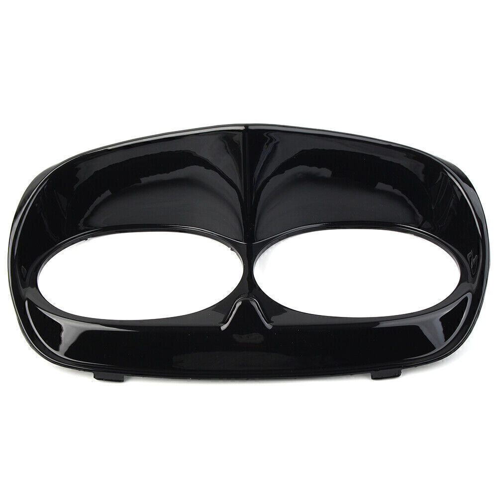 Headlight Bezel Scowl Outer Fairing Black For 1998-13 12 for Harley Road Glide FLTR