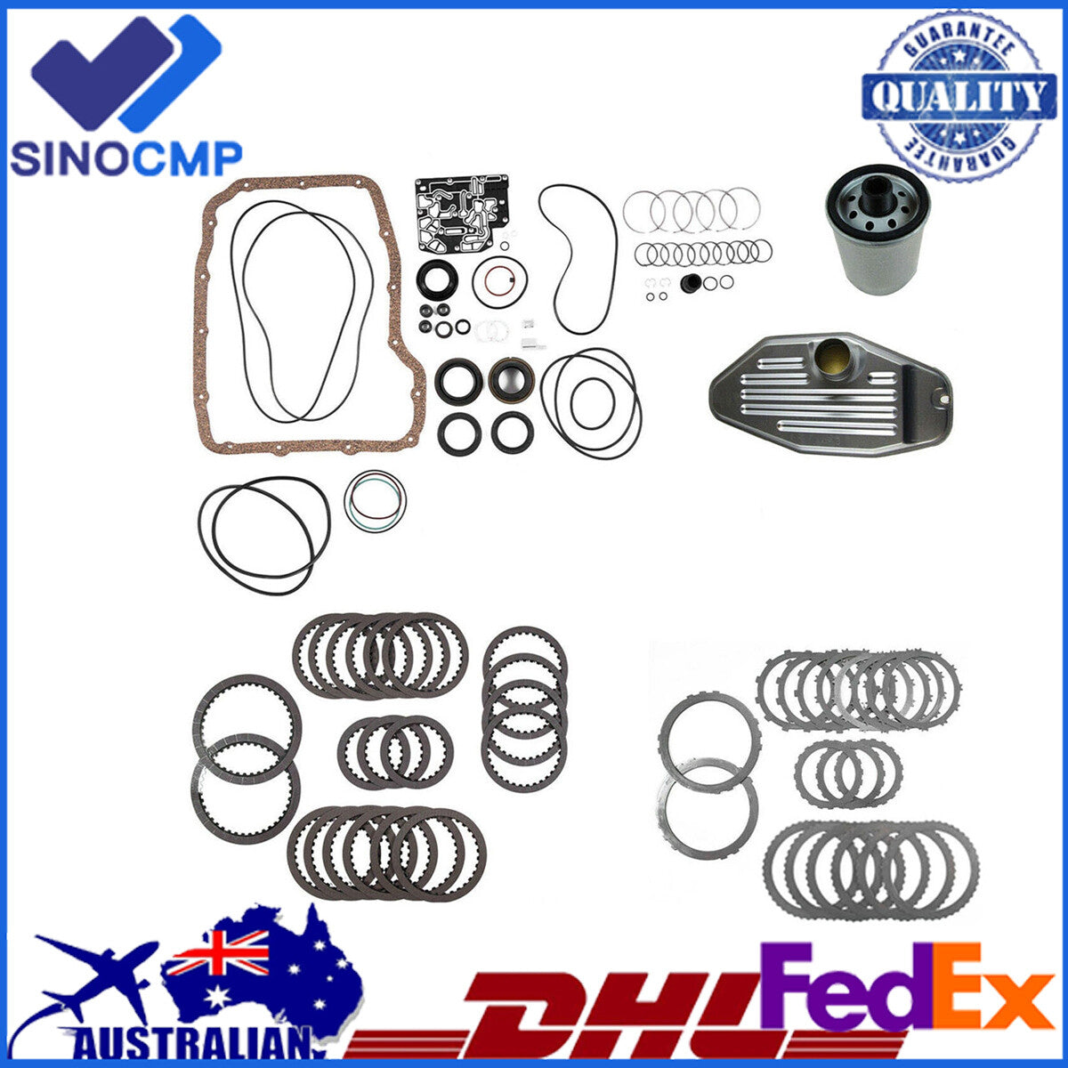 45RFE 545RFE 65RFE Transmissions Master Rebuild Kit W/4WD Filter Friction Steel