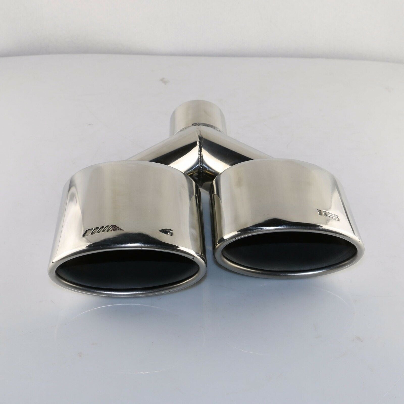 Right 2.1'' AMG Dual Universal Stainless Steel Oval Exhaust Tip for Benz c300