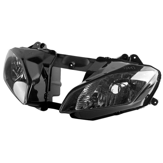 Motorcycle Front Head Lamp Headlight Assembly for Yamaha YZF R6 2008-2016 Black