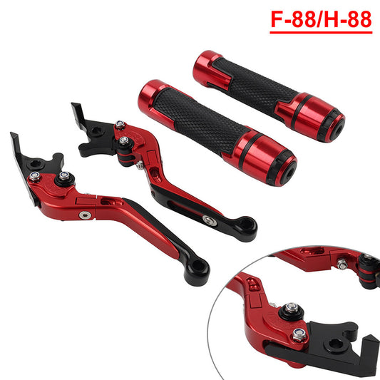 Folding Extendable Brake Clutch Levers Handlebar Grips Fit for Kawasaki ZX1400