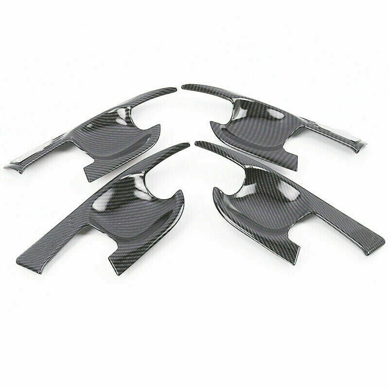 4X for TOYOTA for Camry 2018-2023 Carbon Fiber Outside Door Handle Bowl Cover Trim