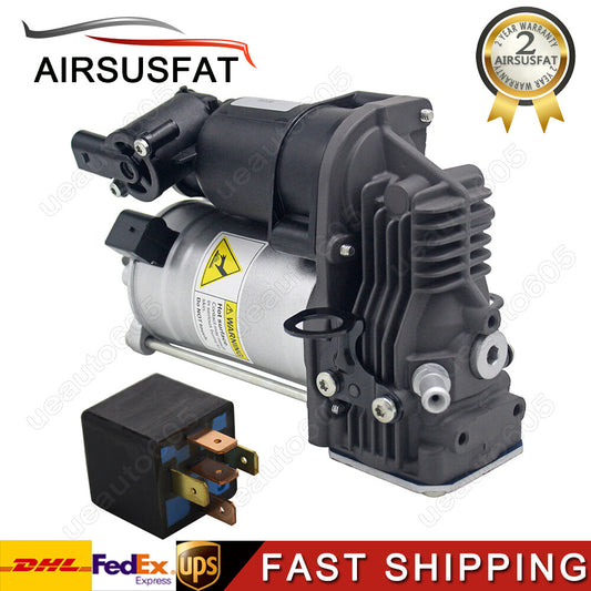 Air Suspension Compressor Pump + Relay for Mercedes W164 ML350 X164 GL450 GL550