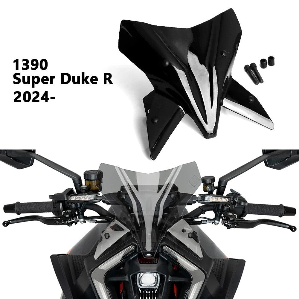 For 1390 Super R 2024 2025 Sport Touring Windshield WindScreen Deflector Shield