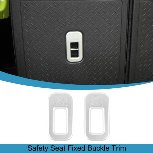 Silver ABS for Seat Safety Belt Buckle Fixed Cover Trim for Suzuki for Jimny 2019-2023