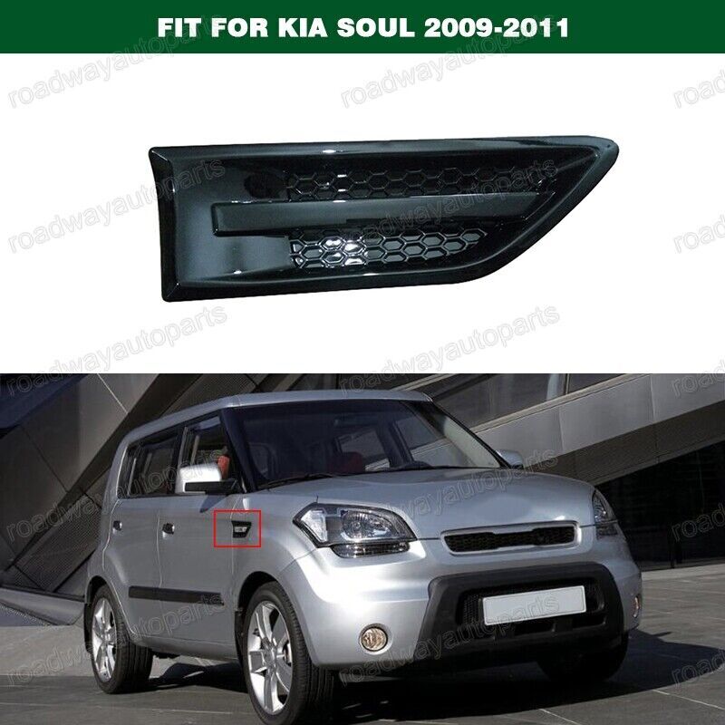 1Pair Side Marker Fender Cover Molding Decoration Trim for Kia Soul 2009-2011