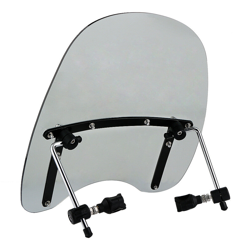 Universal large 7/8-inch and 1-inch smoked motorcycle windshields suitable for Harley -Davidsons.