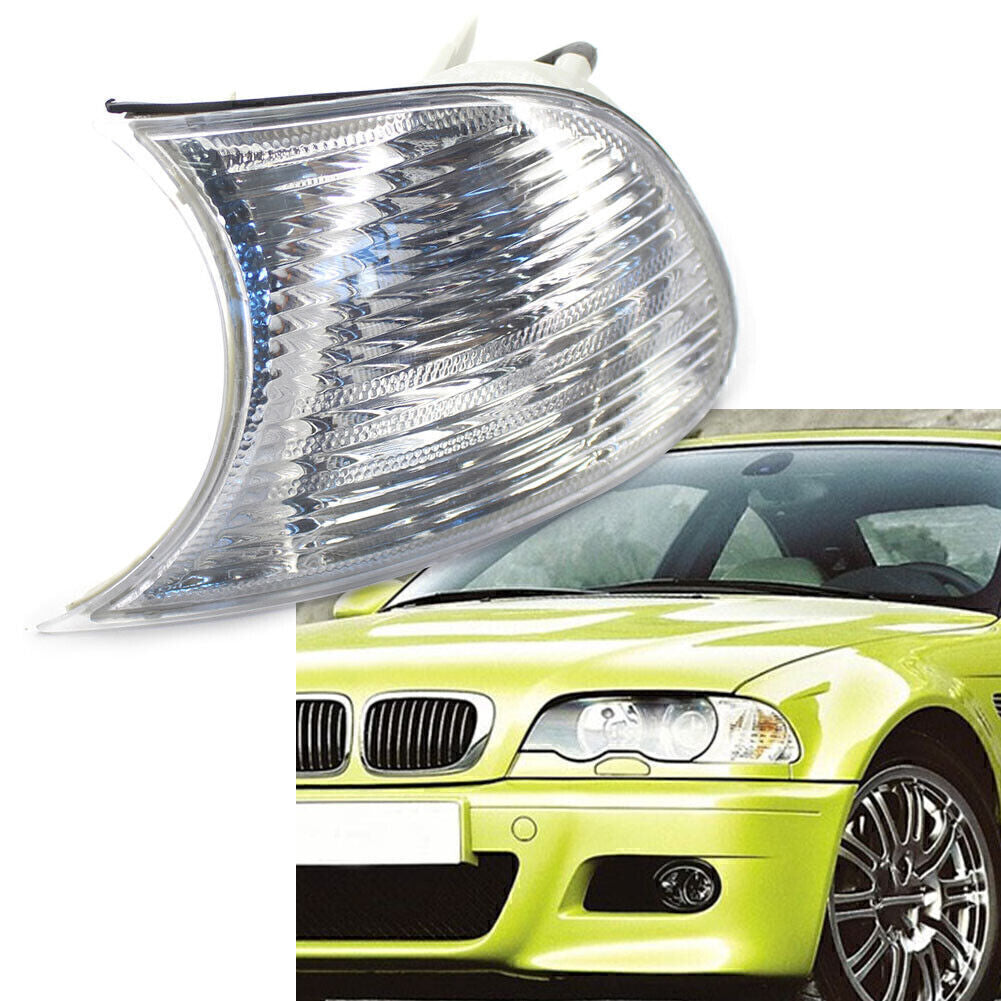 for BMW E46 3-Series 2DR 00-01 Left Side Corner Light Clear Turn signal Lens