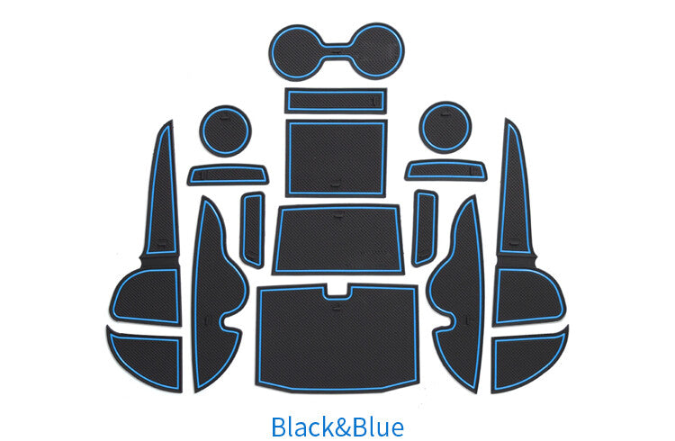 for Mazda BT-50 DX GT SDX 2012-2016 Anti-Slip Gate Slot Cup Mat Accessories Pad
