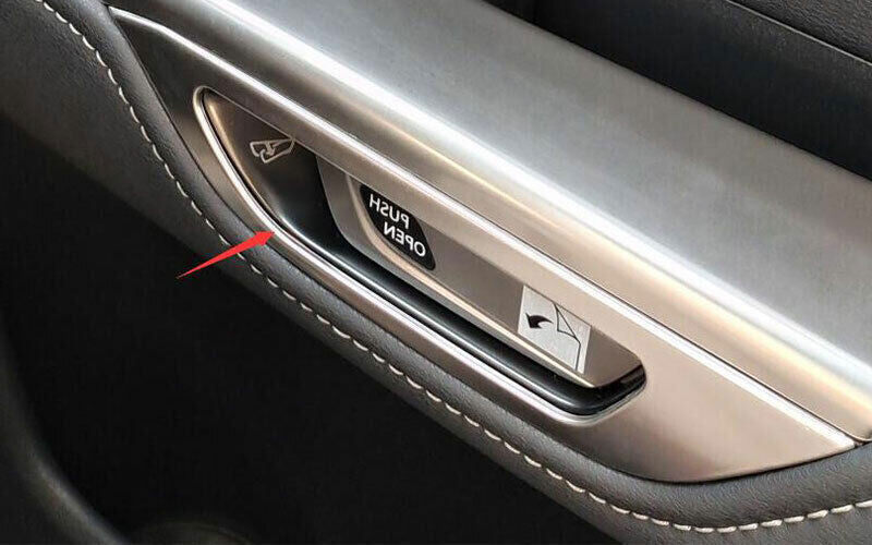 for Lexus NX250 350 350h 2022-2023 Silver Steel Interior Door Handle Cover Trim