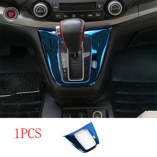 Blue Titanium Central Console Gear Shift Panel Trim for Honda CR-V CRV 2012-2016