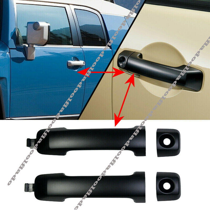 4pc for Toyota FJ Cruiser 2007-2020 Matte Black Exterior Door Handle Kit replace