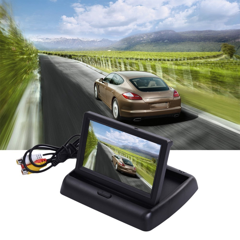Car Rear View Monitor 4.3 Color TFT LCD Screen Folding Auto Monitor Digital