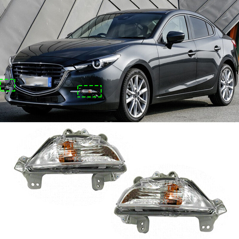 Front Bumper Turn Signal Light Pair for Mazda 3 axela 2014 2015-2016 LH  RH