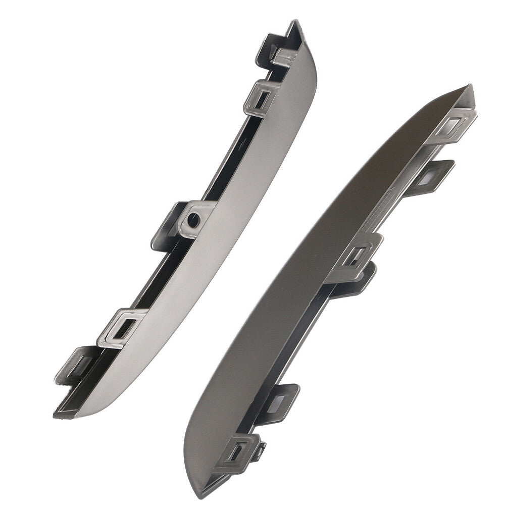 Pair Front Bumper Outer Grille Trim Bar Molding for BMW X1 2013-2015 Left Right