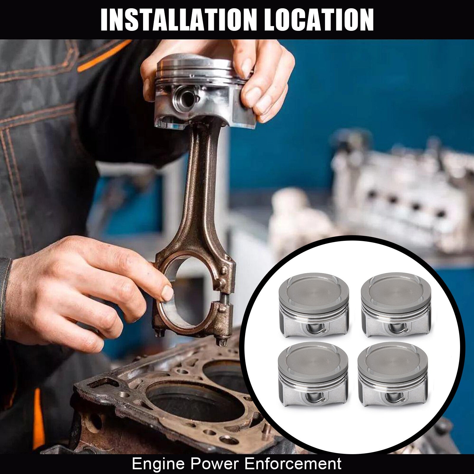 4 Set 25198520 Pistons  Rings Kit for Chevy for Cruze Sonic Trax Encore 11-21 1.4L
