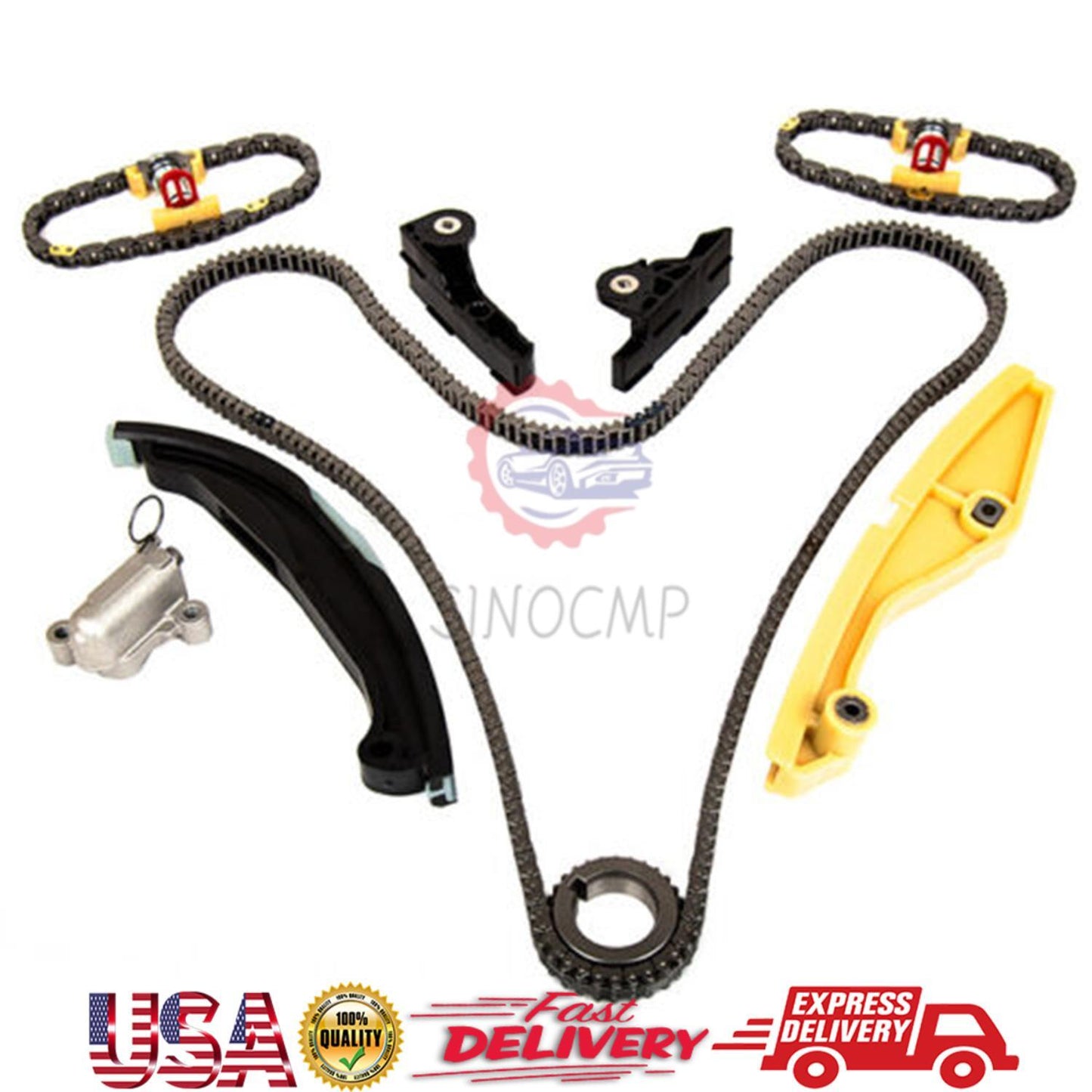 Timing Chain Kit MA-9761290626 Fits 3.5L 3.7L for Ford Edge Eplorer F150 Flex Mutang