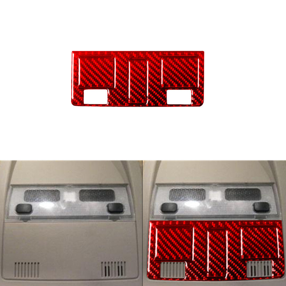 2X Red Carbon Fiber Sunroof Button Cover Trim For Silverado/tahoe/ for sierra 2007-14
